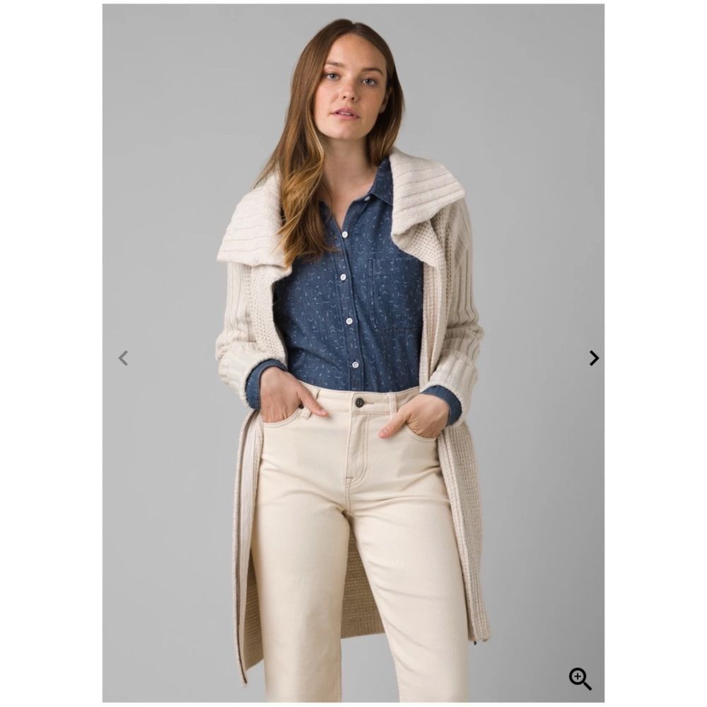 Prana Yunna Organic Cotton Wool Blend Cardigan
